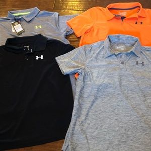Boys Under Armour Performance Polo Twist golf shirts